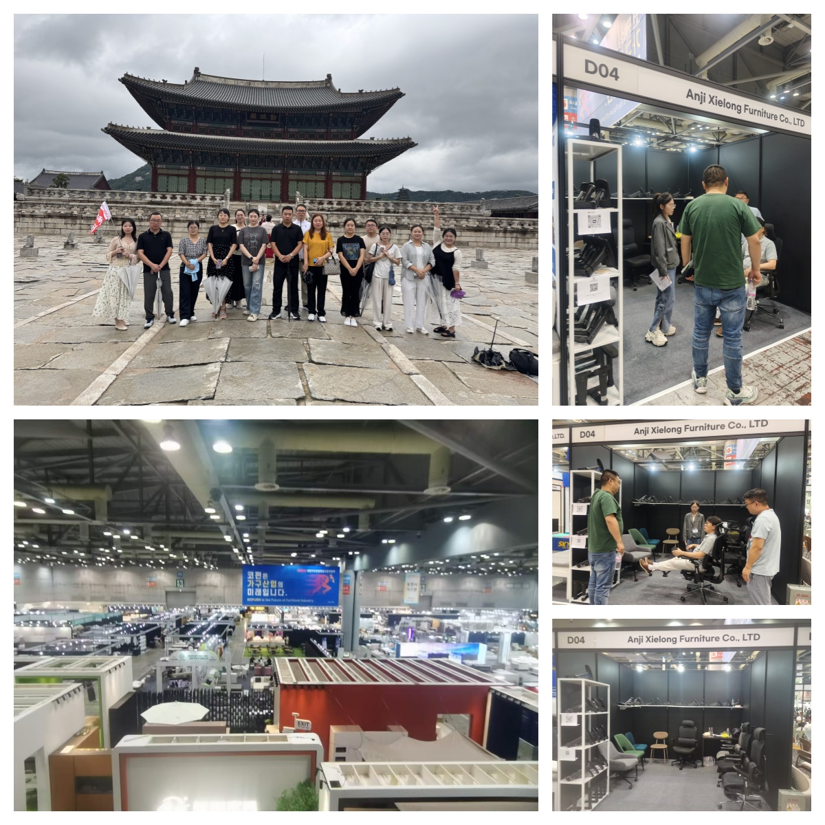 เฟอร์นิเจอร์ Anji Xielong ได้ปรากฏตัวที่ยอดเยี่ยมในงาน Furniture International Furniture 33rd Korea
